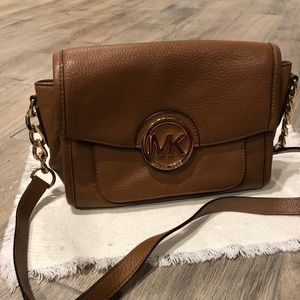 Authentic Michael Kors leather crossbody bag